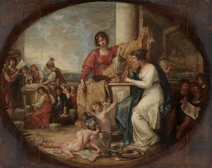 İngiliz Fabrikası - Bir Kroki by Benjamin West