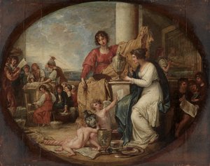 İngiliz Fabrikası, Bir Eskiz, 1791. by Benjamin West