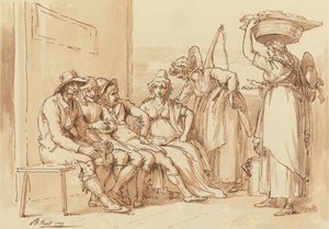 Londra Sokaklarındaki Karakterler by Benjamin West