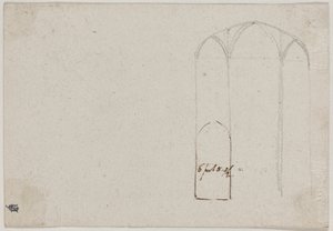 Gotik Kilisenin Kesiti [verso] by Benjamin West