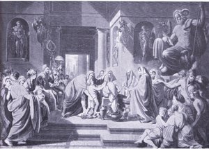 Hannibal, Roma'ya sonsuz düşmanlık yemini ediyor by Benjamin West