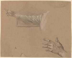 Sağ Kol ve Sol Elin Çalışması by Benjamin West