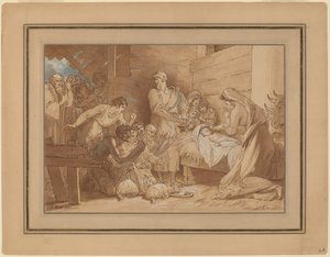 Çobanların hayranlığı by Benjamin West