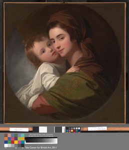 Sanatçının Karısı Elizabeth ve Oğulları Raphael by Benjamin West