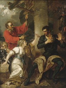 Damsel ve Orlando, yak. 1793. by Benjamin West