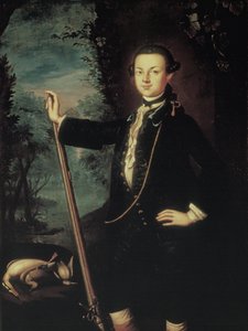 Thomas Mifflin (1744-1800), c.1757-59 (tuval üzerine yağlı boya) by Benjamin West