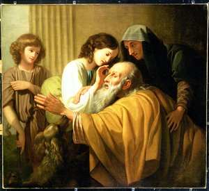 Tobias Babasının Körlüğünü İyileştiriyor, 1772 by Benjamin West