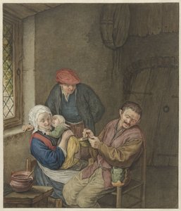 Çiftçi aile iç by Benjamin Wolff