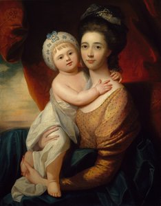 Bebek Oğlu ile Lady Sondes, c.1793-94 by Benjamin school of West