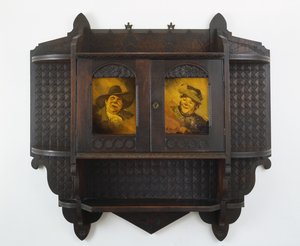 Seramik Plakalı Asma Duvar Dolabı, c. 1890