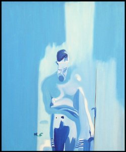 Homme idéal en contrejour sur surxposé, 2000 (tuval üzerine yağlıboya) by Benoit Erwann Boucherot