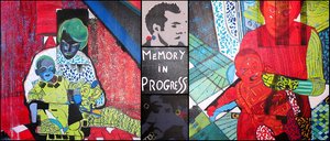 Memory in progress, 2001 (5 yan yana tuval üzerine yağlıboya ve akrilik)