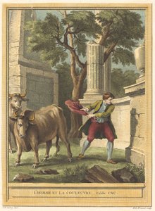 adam ve yılan (adam ve yılan) by Benoît Louis Prévost after Jean Baptiste Oudry
