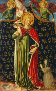 İki Melek ve Donör ile Aziz Ursula, c. 14551460.