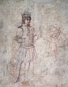 Magi hayranlığı, sinopya detayı by Benozzo di Lese di Sandro Gozzoli
