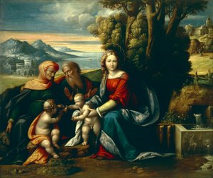 Kutsal Konuşma, Benvenuto Garofalo (1481-1559) by Benvenuto Tisi da Garofalo