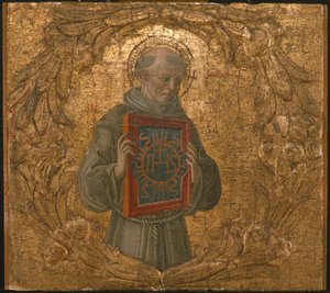 Aziz Bernardino, muhtemelen 1474. by Benvenuto di Giovanni
