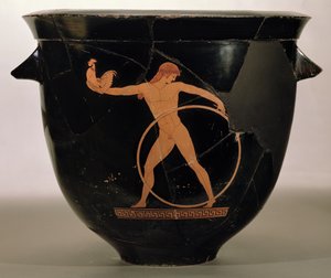Ganymede, Yunan, c.500-480 MÖ (çömlek) tasvir eden tavan arası kırmızı figürlü çan krater by Berlin Painter