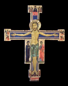 Haç (Ahşap boyama, c.1228-1236) by Berlinghiero (fl.1228 36) Berlinghieri