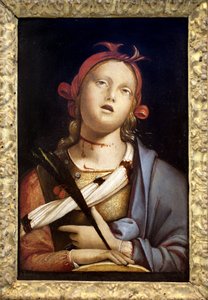 İskenderiyeli Aziz Catherine. Bernardo (Bernardino) Zenale (yaklaşık 1436-1526), ahşap üzerine detrempe, 1500 dolaylarında tablo. İtalyan sanatı, rönesans. Musee des Beaux Arts de Nancy.
