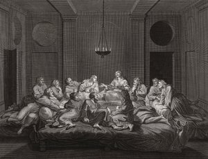 Son Akşam Yemeği'nde İsa Mesih ve havariler. (Yazdır) by Bernard (after) Picart