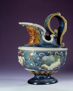Aiguiere de Faience Bernard Palissy okulu tarafından yaratıldı (1510-1589 dolaylarında) Paris, Louvre Müzesi by Bernard (school of) Palissy