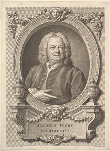 Jacobus Gibbs, Mimar, 1747 by Bernard Baron