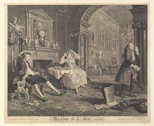 Evlilik A-la-Modu, Levha II, 1 Nisan 1745.