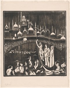 De Hel (nesne üzerindeki orijinal başlık) by Bernard Essers (signed by artist)