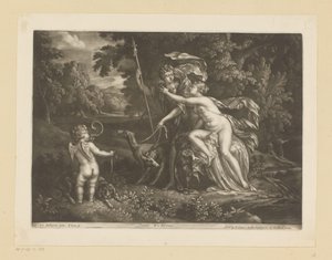 Venüs ve Adonis Venüs ve Adonus (nesne üzerindeki başlık) by Bernard Lens (I)