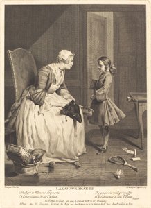 mürebbiye by Bernard Lépicié after Jean Siméon Chardin