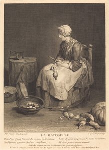 Tırmık by Bernard Lépicié after Jean Siméon Chardin