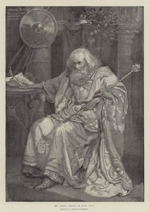 Bay Henry Irving Kral Lear olarak by Bernard Partridge