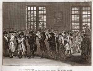 Bir cenaze töreninde “Acafoth”u icra eden Yahudi yas tutanlar cemaati Bernard Picart (1723-1743) 1819 Özel koleksiyon by Bernard Picart