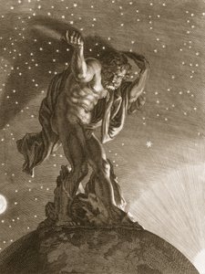 Atlas Gökleri Omuzlarında Destekliyor, 1731 by Bernard Picart
