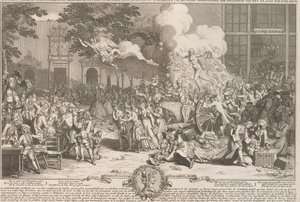 1720 yılının çılgınlığının anısına anıt Anıt bir posterité ve memoire de la folyo incroyable de la XX. Anne du XVIII. siecle / XX