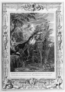 Pan Syrinx'i kovalıyor (gravür) by Bernard Picart