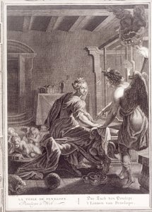 Penelope Tezgahında, 1731 by Bernard Picart