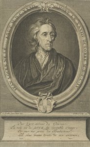 Hekim ve filozof John Locke'un portresi 1632-1704, 1721. by Bernard Picart