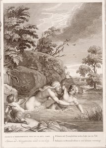 Salmacis ve Hemafrodit Bir Vücutta Birleşik, 1731 by Bernard Picart