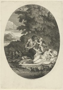 Satyr uyuyan Venüs