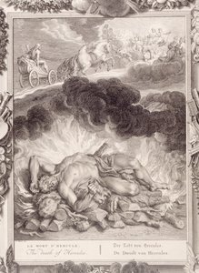 ದಿ ಡೆತ್ ಆಫ್ ಹರ್ಕ್ಯುಲಸ್, 1731 ಟರ್ಕ್ by Bernard Picart