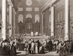 Yahudi Purim Bayramı veya Karyolalar “Dünyanın tüm halklarının törenleri ve dini geleneklerinin çizimi”nden gravür Bernard Picart (1723-1743) 1819 Özel koleksiyon by Bernard Picart