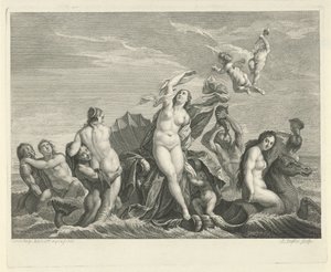 Triomf van Galatea by Bernard Picart