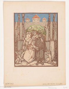 oturan çift by Bernard Willem Wierink