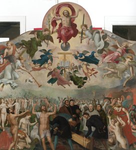 Son Yargı ve Ölülerin Gömülmesi by Bernard van Orley (circle of)