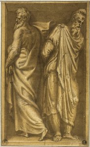 Bir Niş İçinde İki Daimi Mahkum by Bernardino Campi