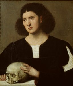 Kafatası Olan Genç Bir Adamın Portresi, c1510-1515