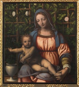 Madonna ve Çocuk (Madonna del Roseto) by Bernardino Luini