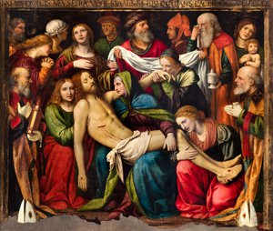 Milan, San Giorgio al Palazzo Kilisesi, Bernardino Luini, Entombment by Bernardino Luini